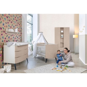 3-tlg. Babyzimmer Smile mit 2-türigem Kleiderschrank