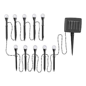 LED-Solar-Stecker „Spotlight“, 10 Stück