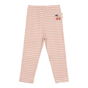 Leggings Rippqualität Ringel Kirschen Little Gang
