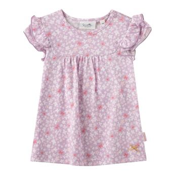 Kleid kurzarm Blumen Rüschen