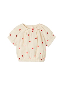 Bedruckte Baby Musselin-Bluse