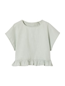 Sommerbluse Mädchen aus Leinenmix