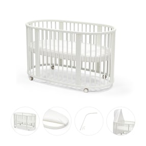 Bundle Sleepi inkl. Matratze und Spannbetttuch, Himmelstange und Himmell