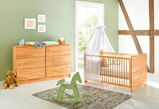 2-tlg. Babyzimmer Natura extrabreit