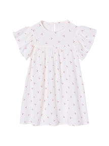Kurzärmeliges Kleid mit Volantärmeln Mädchen