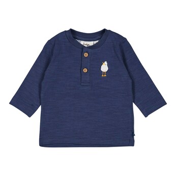 Henley-Shirt langarm Möwe