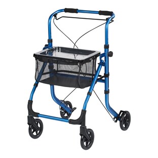 Indoor-Rollator Actimo Home mit Korb und Tablett, schmal, klappbar