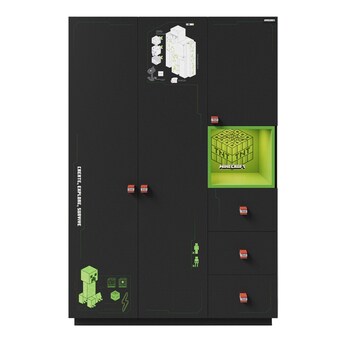 Kleiderschrank, 3-türig _4 PS_ MINECRAFT 