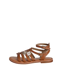 Römersandalen mit Schnallen Mädchen Leder