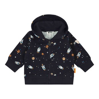 Sweatjacke mit Kapuze Weltall