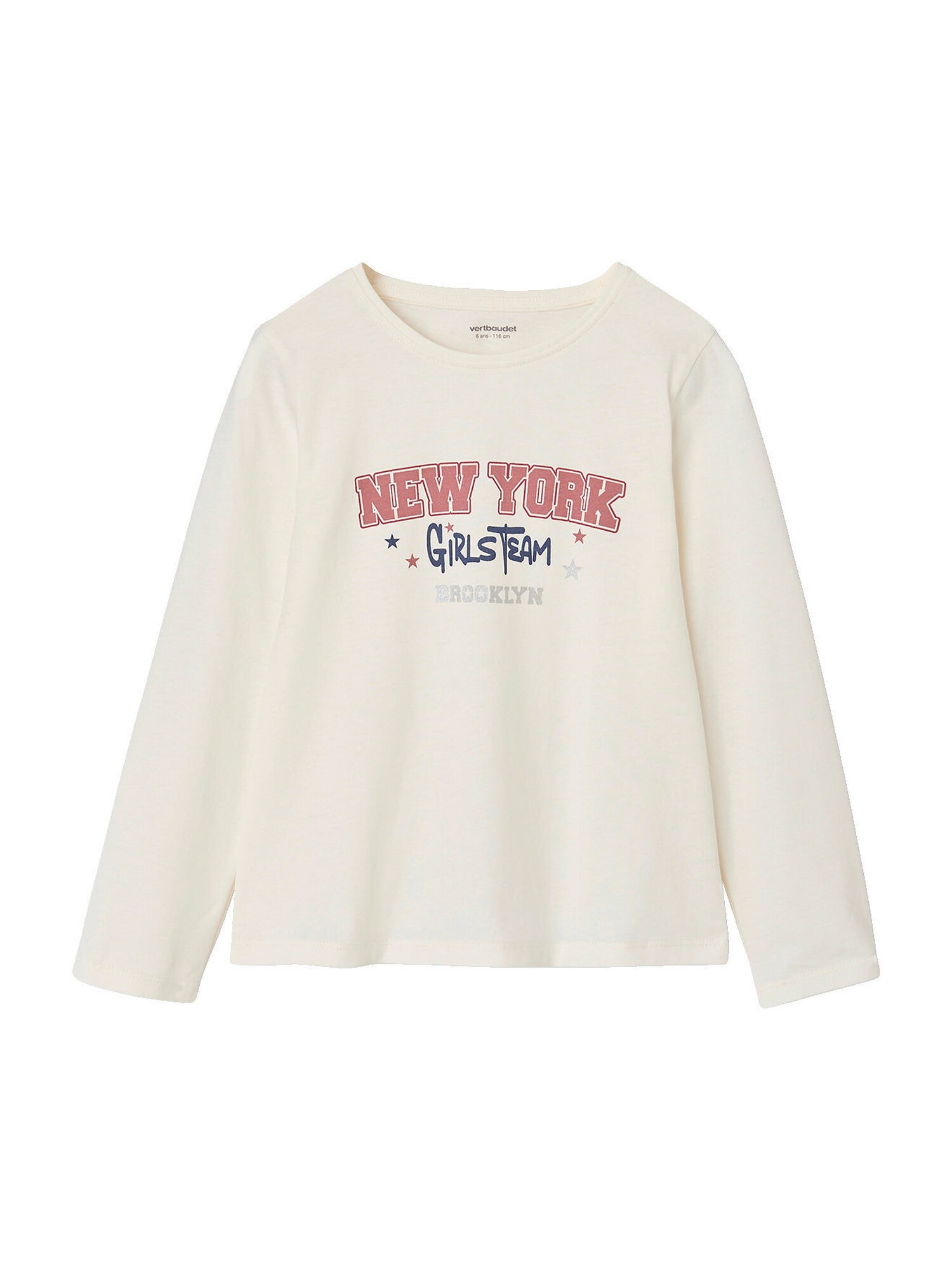 Langarmshirt NEW YORK Mädchen, Baumwolle