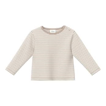 Shirt langarm Ringel Rippqualität