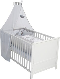 Komplettbettset, 70x140 cm Jumbo twins grau