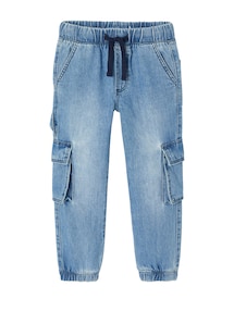 Weite Jungen Cargo-Jeans