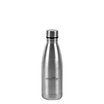 AWAVE Trinkflasche 350 ml Edelstahl | Edelstahl matt