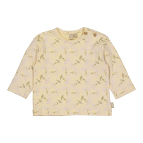 Shirt langarm Blumen Rippqualität