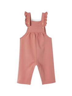 Mädchen Baby Sweat-Latzhose mit Rüschen, Bio-Baumwolle