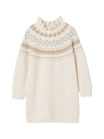 Strickkleid mit Jacquardmuster Mädchen