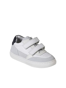 Kinder Klett-Sneakers aus Leder mit Anziehtrick