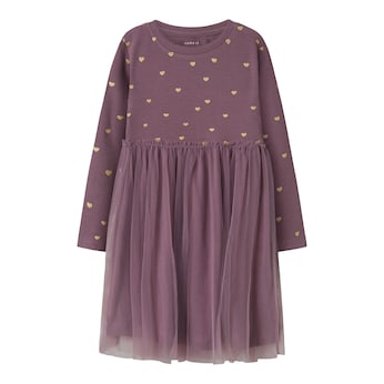 Kleid langarm Herzen Tüllrock