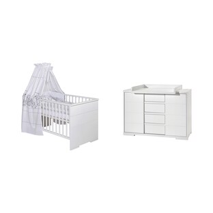 2-tlg. Babyzimmer Maxx White