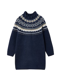 Strickkleid mit Jacquardmuster Mädchen