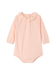 Langarm-Body mit Volantkragen Mädchen Baby
