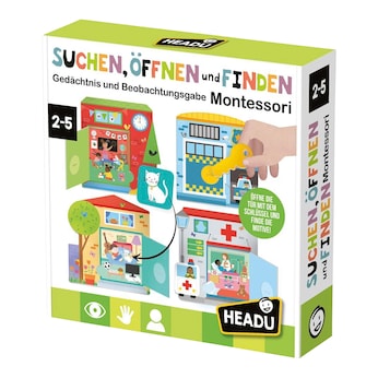 Lernspiel Suchen, Öffnen und Finden Montessori