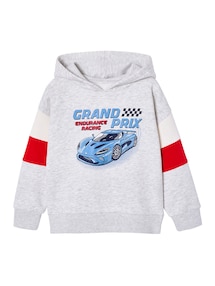 Kapuzensweatshirt mit farbigen ƒrmeln und Prints, Jungen