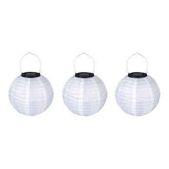 Solar-LED-Lampion, 3 Stück