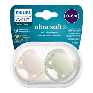 2er-Pack Schnuller ultra soft, 0-6M