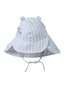 Baby UV-Sonnenhut mit Schriftzug und Nackenschutz