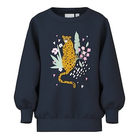 Sweatshirt Leopard Blumen