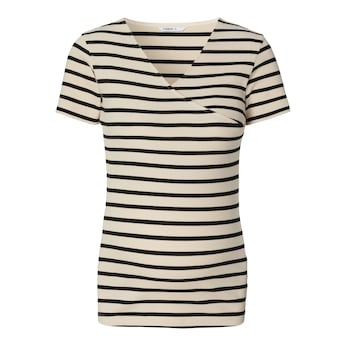 Umstands- und Still-T-Shirt Sanson Rippqualität Ringel