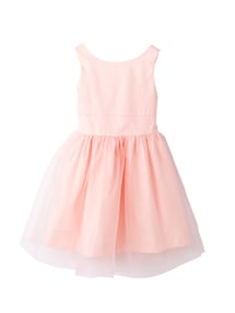 Festliches Mädchenkleid, Satin und Tüll