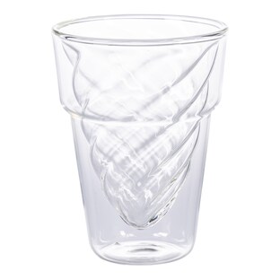 Doppelwandiger Glas-Eisbecher, 250 ml