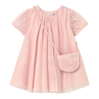 Tüllkleid kurzarm