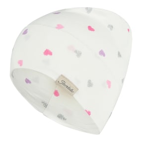 Beanie Glitzer-Herzen