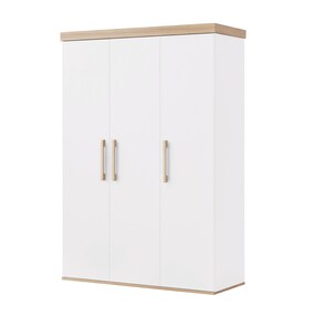 Kleiderschrank 3-türig Jimmy weiß/eiche 