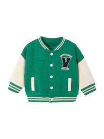 Baby Sweatjacke im College-Style mit Recycling-Polyester