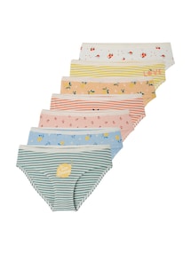 7er-Pack Mädchen Slips mit Bio-Baumwolle