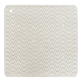 Badewannenmatte Wave aus Naturkautschuk 52,5x52,5 cm