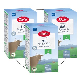 Bundle 3er Pack Bio Folgemilch 3 600g