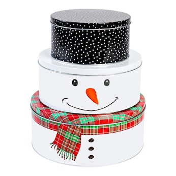 Keksdosen-Set „Schneemann“, 3-teilig