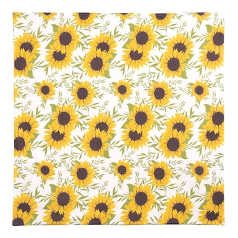 Wende-Mitteldecke „Sonnenblume“, 85x85 cm