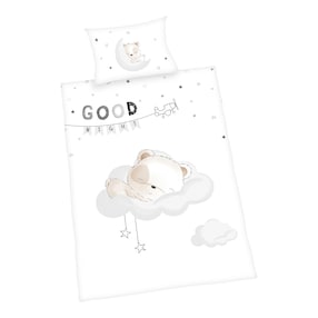 Flanell Wende-Sleeping Bettwäsche Little Bear 40x60 / 100/135 cm