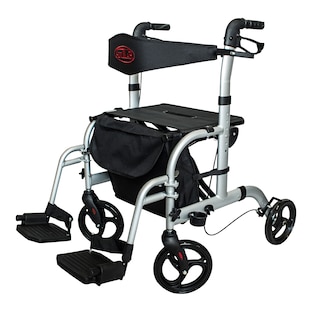 Aluminium Hybrid Rollator und Transportrollstuhl - AT51005