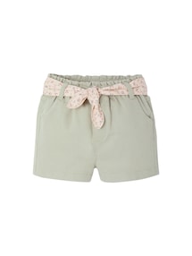 Baby Paperbag-Shorts mit Gürtel