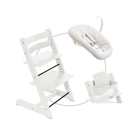 Bundle Treppenhochstuhl inklusive Newbornset Vanilla White & Babyset