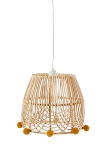 Kinderzimmer Lampenschirm aus Rattan BOHO